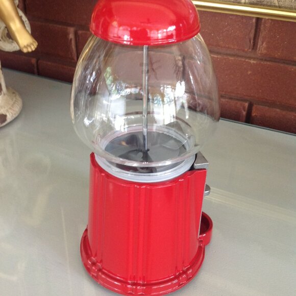 Vintage Red Carousel Gumball Machine - Picture 4 of 5